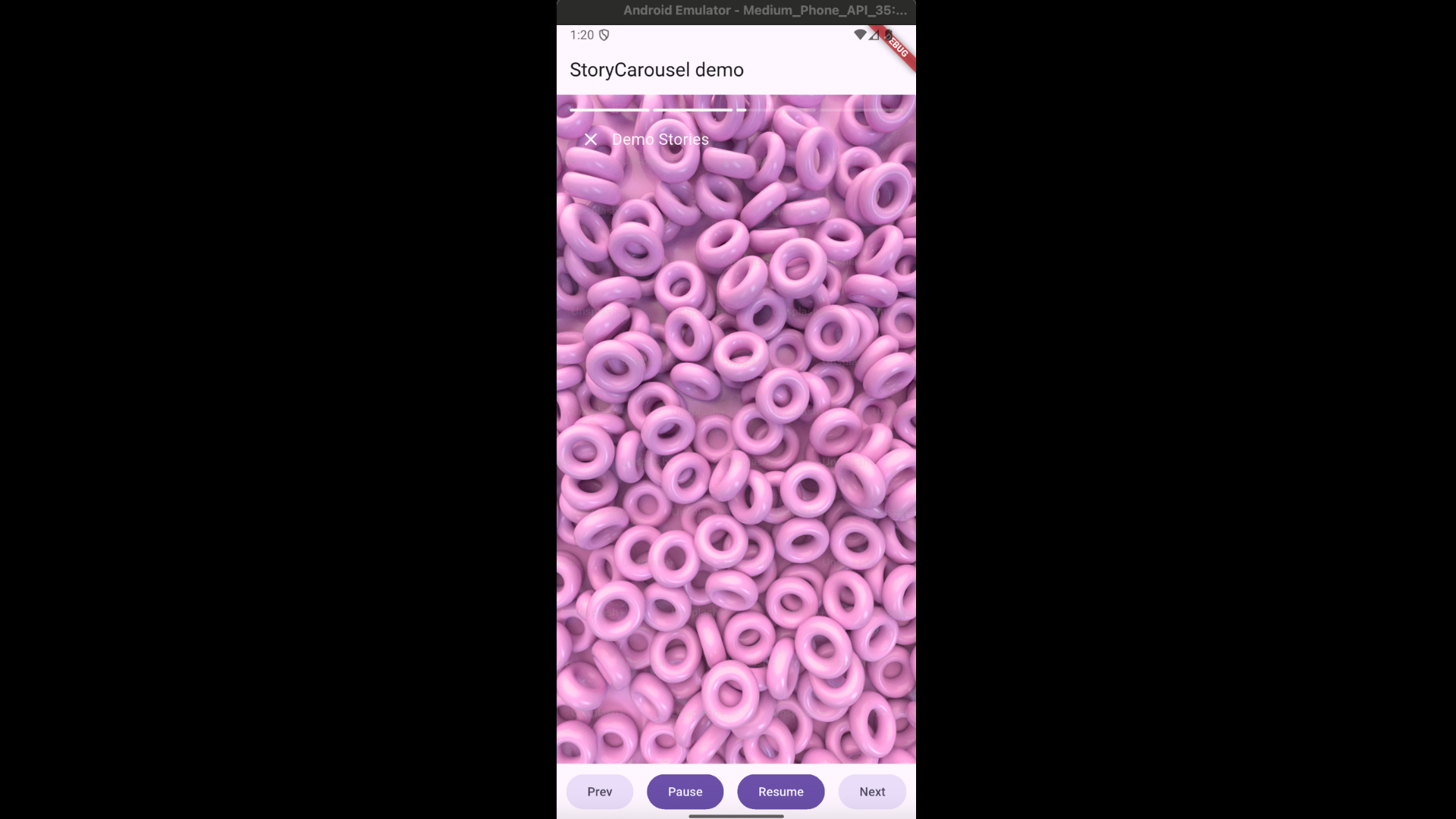 Flutter Story Carousel
